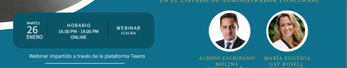 Jornada formativa Ley Segunda Oportunidad